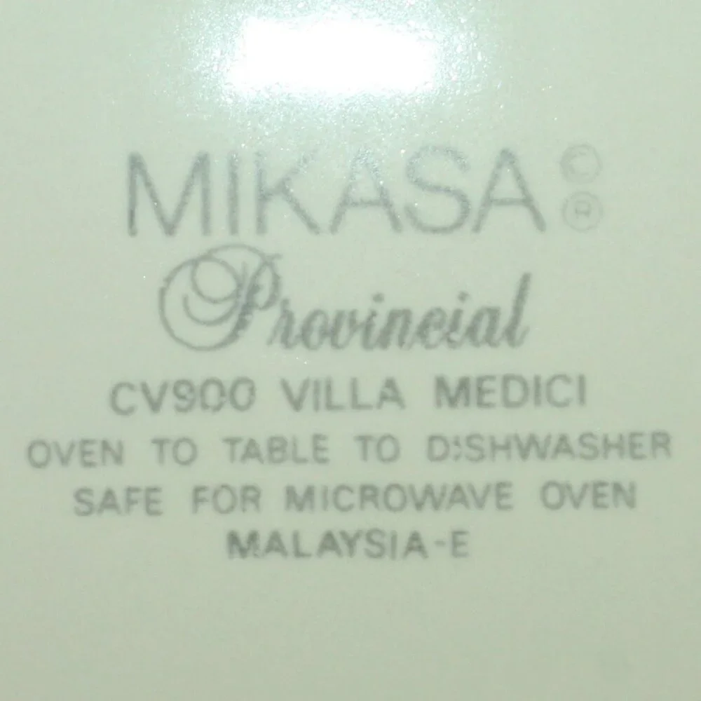 Set of 2 Mikasa Provincial CV900 Villa Medici 11
